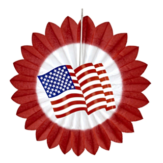USA Solfjäder Röd
