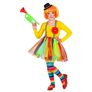 Festlig Clown Barndräkt