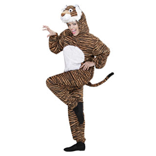 Plysch Tiger Maskeraddräkt