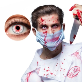 Blodstänkta Halloweenlinser