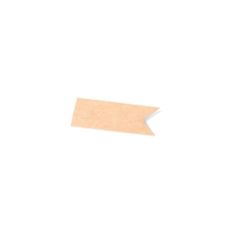 Vimpelformade Etiketter Kraftpapper