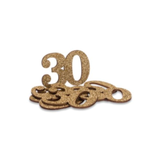 30 År Bordskonfetti Guld