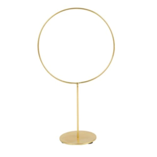 Dekorativ Metallcirkel Guld