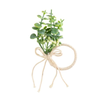 Eukalyptus Servettring Grön/Vit