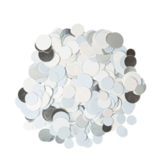 Bordskonfetti Vit/Ljusblå/Silver