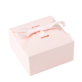 Presentaskar Med Satinband Ljusrosa