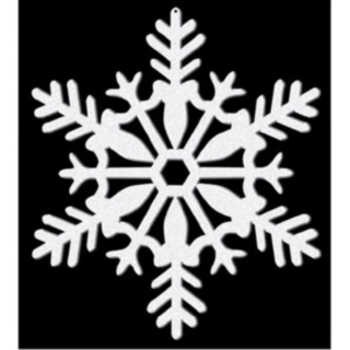 Glittrig Snöflinga Juldekoration