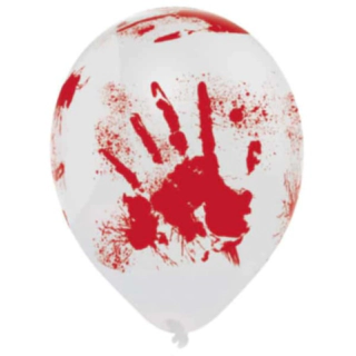 Blodiga Handavtryck Latexballonger