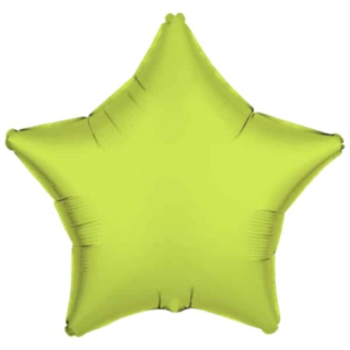 Neon Stjärna Folieballong Gul