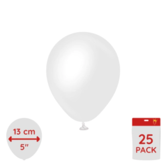 Latexballonger Satin Vit