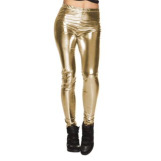 Leggings Metallisk Guld M