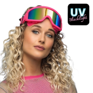 UV Skidglasögon Neonrosa