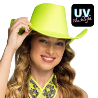 UV Cowboyhatt Gul