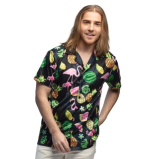 Flamingo Hawaiiskjorta