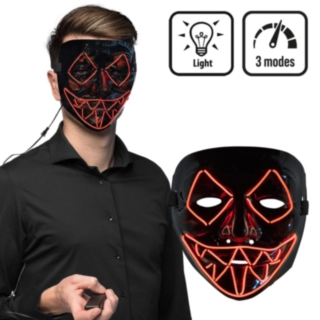 Killer Smile LED-mask Röd
