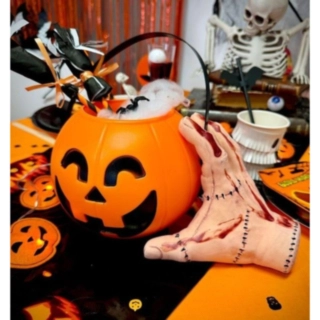 Halloweenpumpa Godishink Med Ljud & Ljus