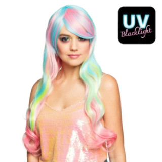 Heaven UV Peruk Flerfärgad