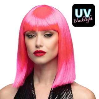 Neon Dance Peruk Rosa