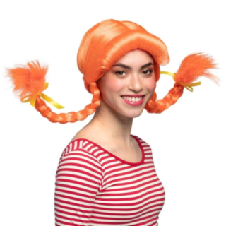 Flätad Peruk Orange