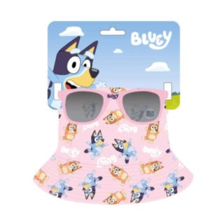 Bluey® Bucket Hat & Solglasögon Ljusrosa
