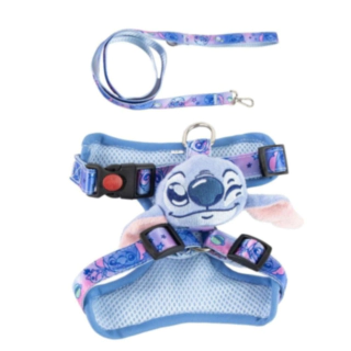 Stitch® Hundsele & Hundkoppel Set Blå