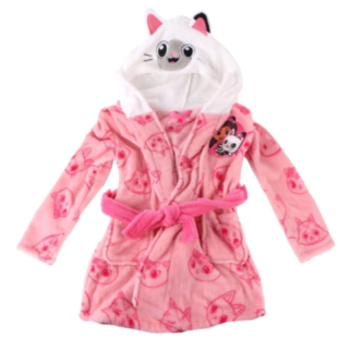 Gabbys Dockskåp® Fleece Morgonrock Ljusrosa