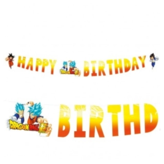 Dragon Ball Super® Happy Birthday Pappersgirlang