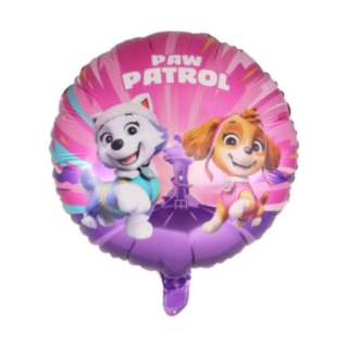 Paw Patrol® Rund Folieballong Ljusrosa