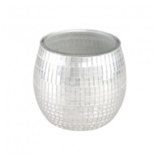 Discokula Värmeljushållare Silver