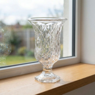 Venetiansk Glasvas Genomskinlig 28,5 cm