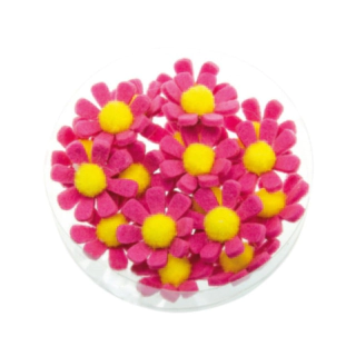 Filtblommor Rosa/Gul