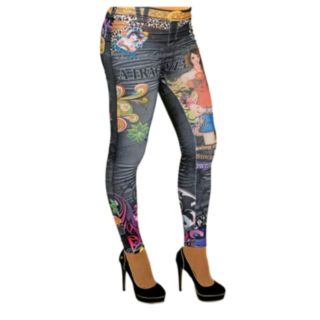 Mönstrade Jeggings