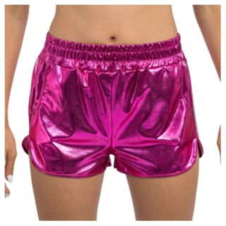 Metalliska Shorts Rosa