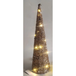 Julgran LED Brun