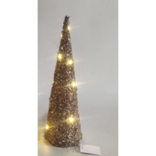 Julgran LED Brun