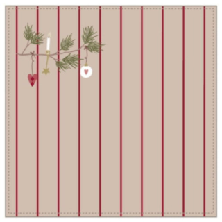 Julefrid Bomullsservett Beige