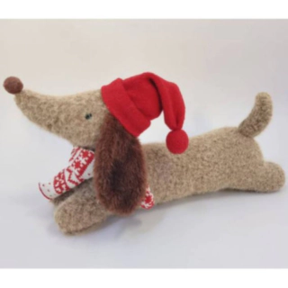 Hund Dekorationsfigur Brun