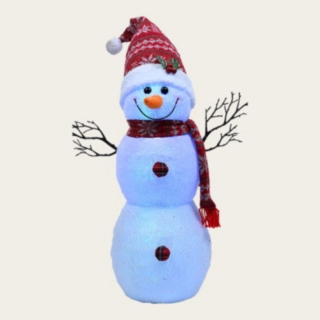 Snögubbe Med LED & Timer
