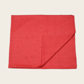 Jacquard Duk Röd