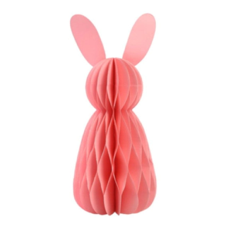 Kanin Honeycomb Dekoration Rosa