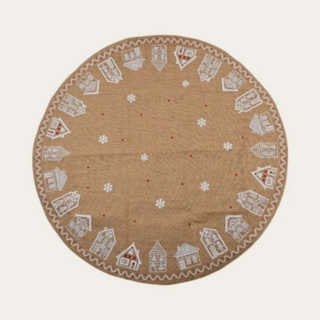 Julgransmatta Jute Beige