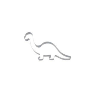 Dinosaurie Kakform Silver