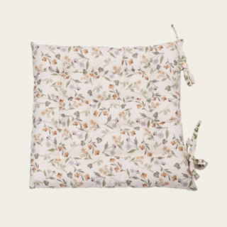 Blommig Sittdyna Vit