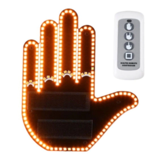 Hand LED-lampa Svart