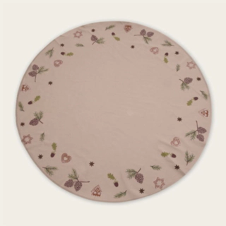 Julgransmatta Kottar Beige