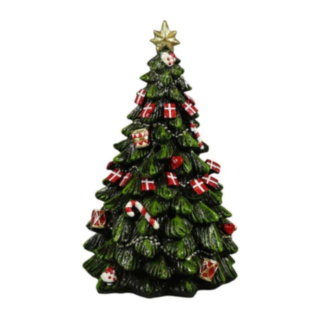Julgran Med LED Brun