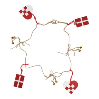 Dansk Jul Girlang Röd