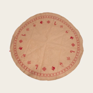 Dansk Jul Julgransmatta Beige