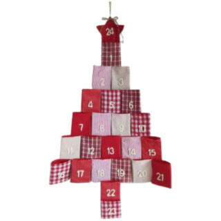 Julklappskalender Röd
