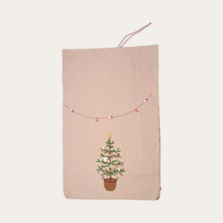 Bomull Julklappssäck Beige